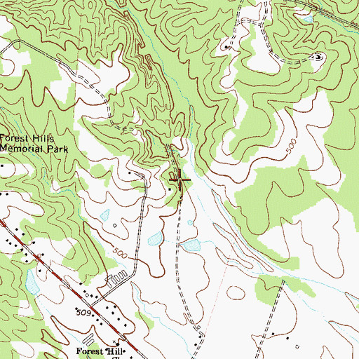 Topographic Map of Elberton Division, GA
