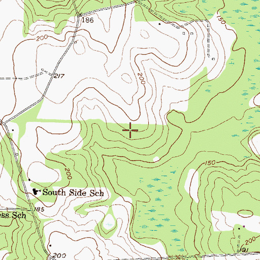 Topographic Map of Empress Division, GA