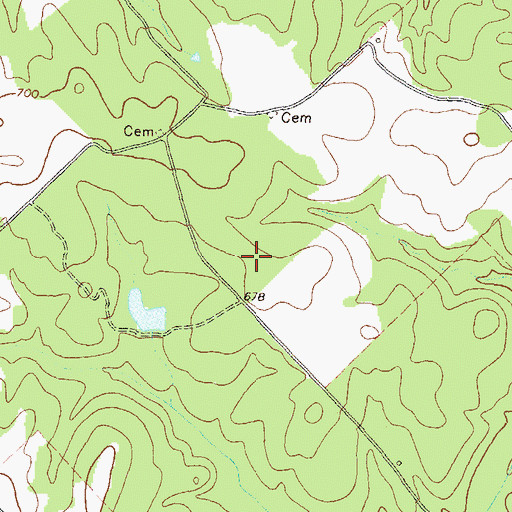 Topographic Map of Eudora Division, GA