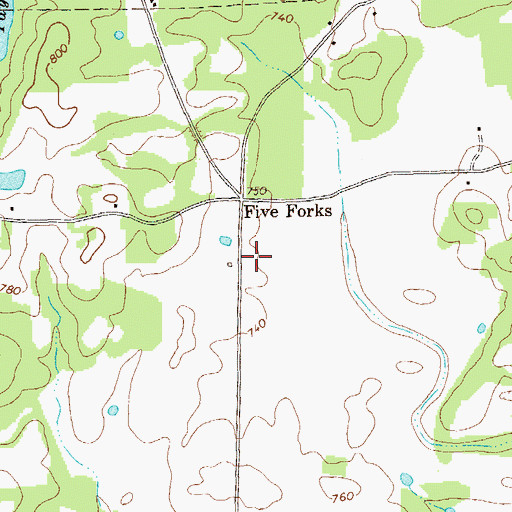 Topographic Map of Euharlee-Taylorsville Division, GA