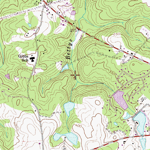Topographic Map of Evans Division, GA
