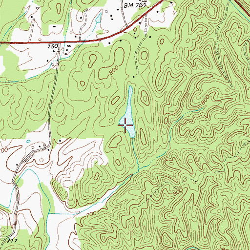Topographic Map of Fairmount Division, GA