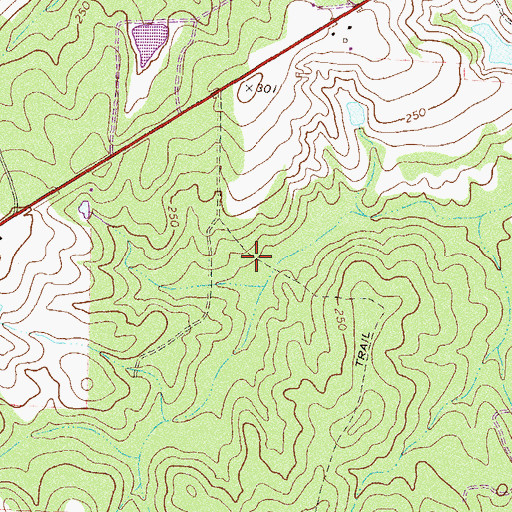 Topographic Map of Fitzgerald Division, GA