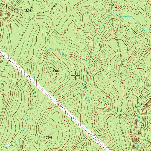 Topographic Map of Forsyth Division, GA