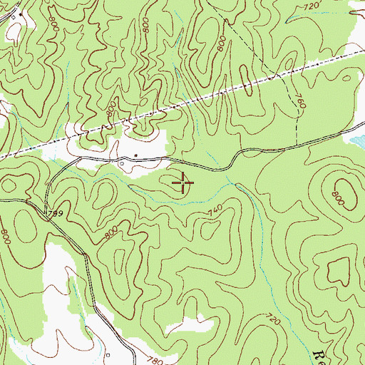 Topographic Map of Franklin Division, GA