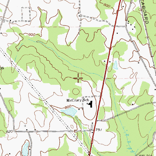 Topographic Map of Gay Division, GA