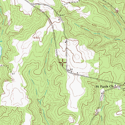 Topographic Map of Georgetown South Division, GA