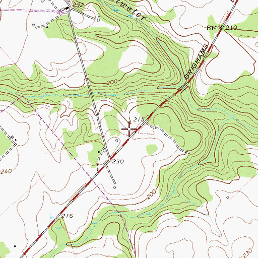 Topographic Map of Girard Division, GA