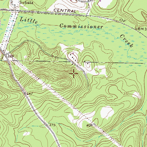 Topographic Map of Gordon Division, GA