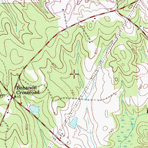 Topographic Map of Grantville Division, GA