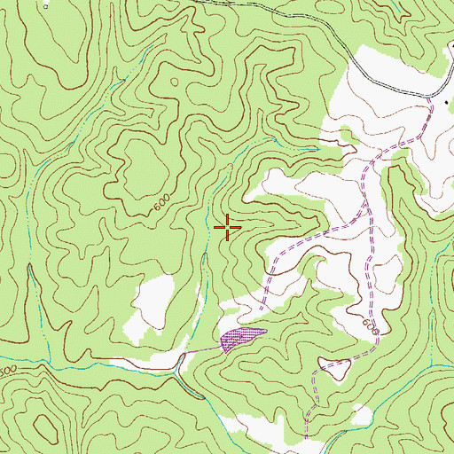 Topographic Map of Greensboro Division, GA