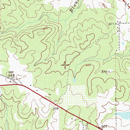 Topographic Map of Greenville Division, GA