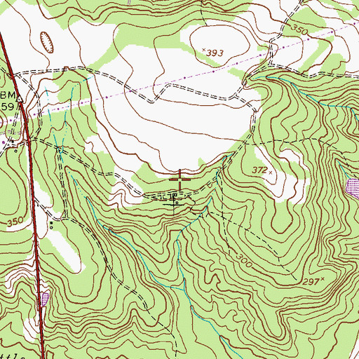 Topographic Map of Hephzibah Division, GA
