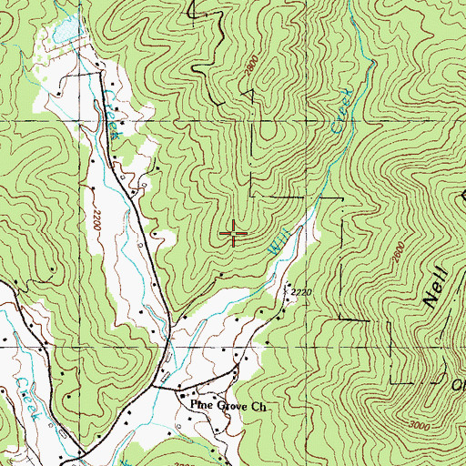 Topographic Map of Hiawassee Division, GA
