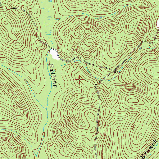 Topographic Map of Hillsboro Division, GA