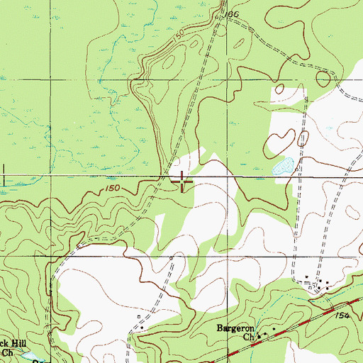 Topographic Map of Hiltonia Division, GA