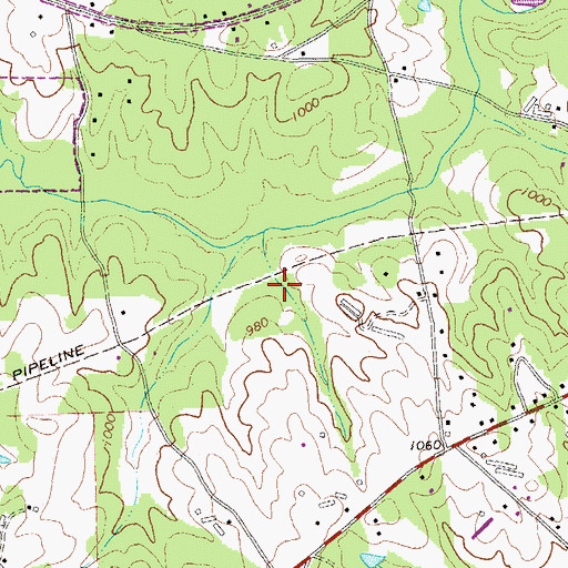 Topographic Map of Hiram Division, GA