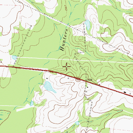 Topographic Map of Holt Division, GA