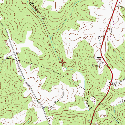 Topographic Map of Homer Division, GA