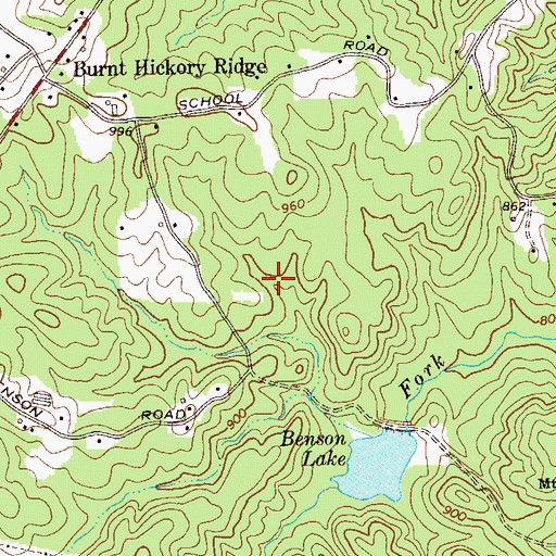 Topographic Map of North Paulding Division, GA