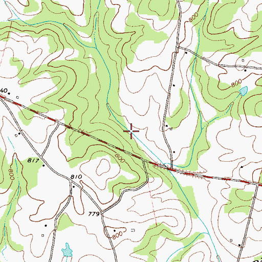Topographic Map of Ila Division, GA