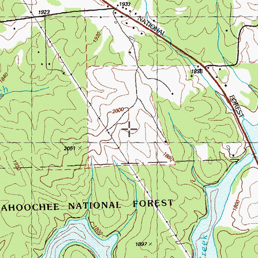 Topographic Map of Ivylog Division, GA