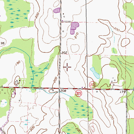 Topographic Map of Jakin Division, GA