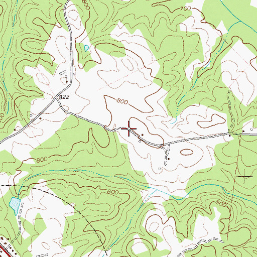 Topographic Map of Jefferson Division, GA