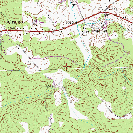 Topographic Map of Lathemtown Division, GA