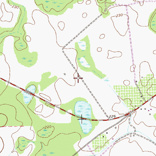Topographic Map of Leesburg Division, GA
