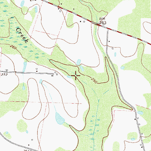 Topographic Map of Lenox Division, GA
