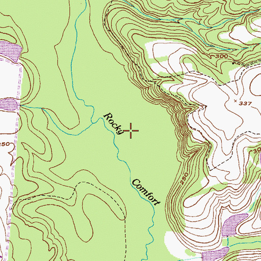 Topographic Map of Louisville Division, GA