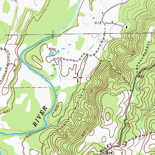 Topographic Map of Lyerly Division, GA