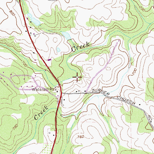 Topographic Map of McDonough Division, GA