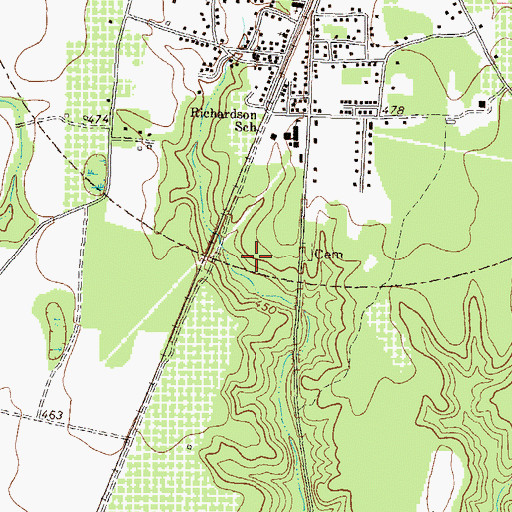 Topographic Map of Marshallville Division, GA