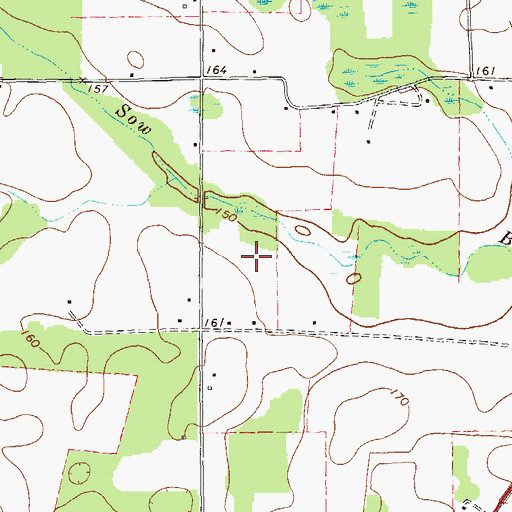 Topographic Map of Mayhaw Division, GA