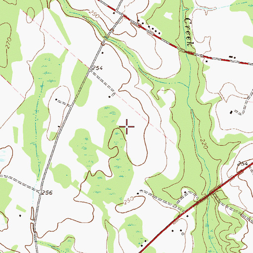 Topographic Map of Midville Division, GA