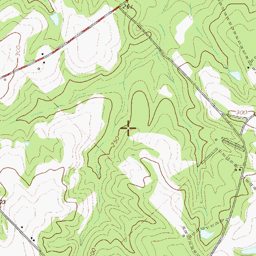 Topographic Map of Milan Division, GA
