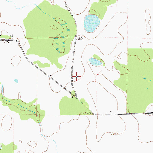 Topographic Map of Milford Division, GA