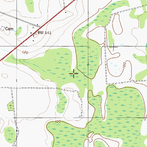 Topographic Map of Millhaven Division, GA