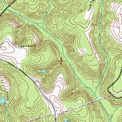 Topographic Map of Mitchell Division, GA