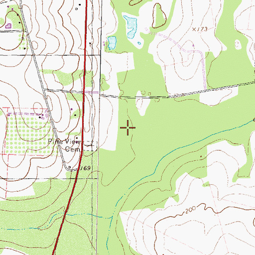 Topographic Map of Morven Division, GA