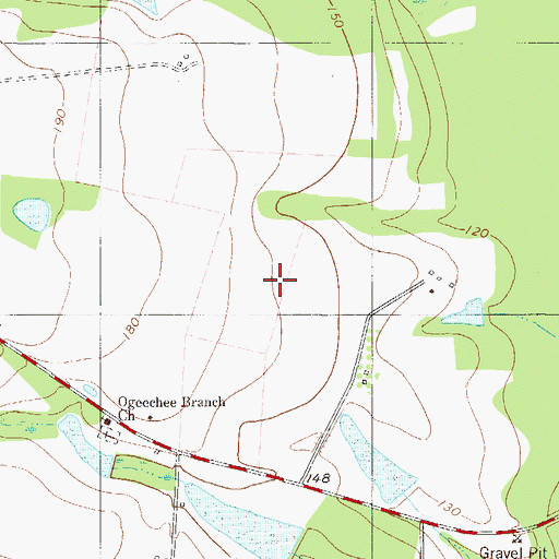 Topographic Map of Newington Division, GA