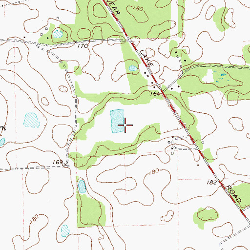 Topographic Map of Newton Division, GA