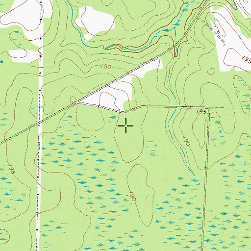 Topographic Map of Nicholls Division, GA