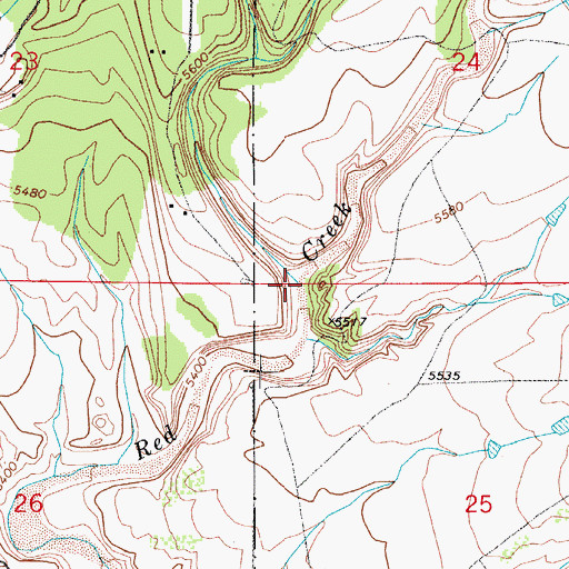 Topographic Map of Salt Canyon, CO