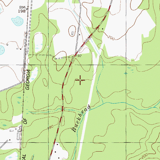 Topographic Map of Millen Division, GA