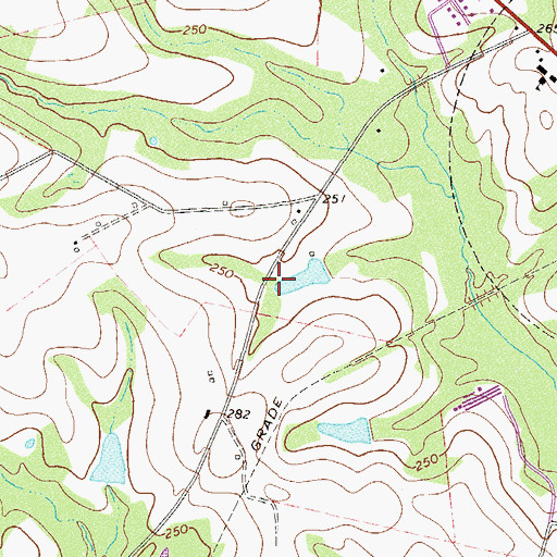 Topographic Map of Oak Park Division, GA