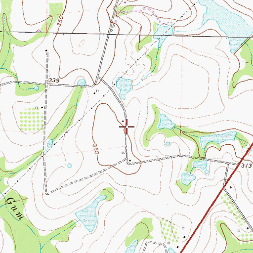Topographic Map of Omega Division, GA