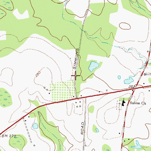 Topographic Map of Pavo-Barwick Division, GA